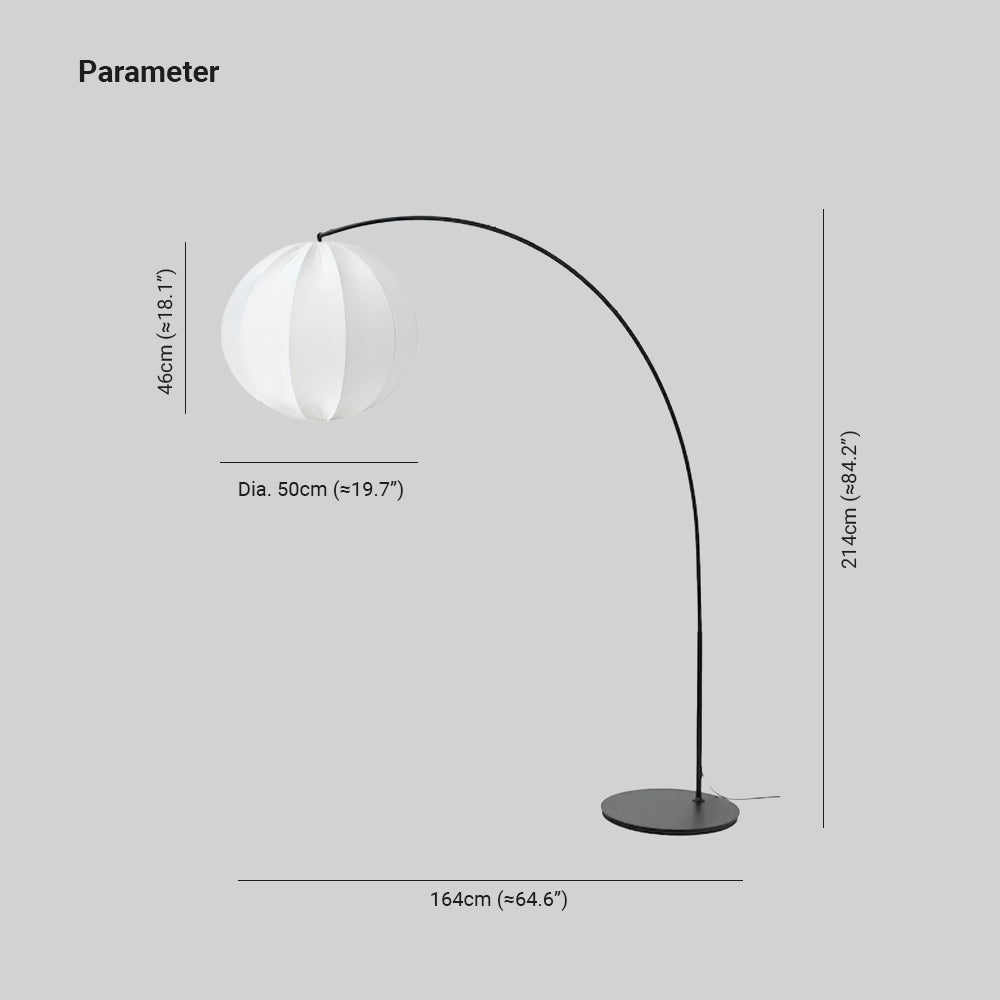 Renée Moderne Minimalistische Bolvormige Hanglamp Wit Metalen/Stof Slaapkamer/Woonkamer