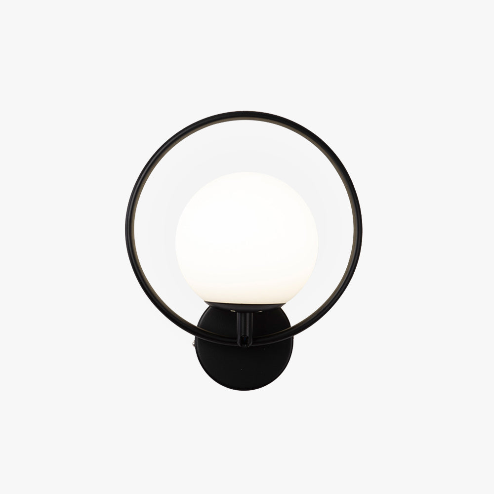 Valentina Moderne LED Indoor Wandlampen Zwart/Goud Glas Slaapkamer Hal