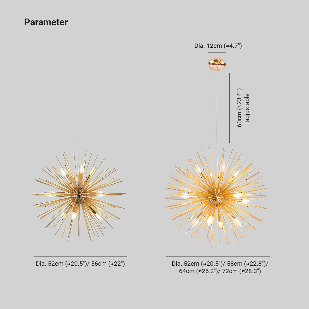 Colon Moderne LED Kroonluchters Goud Metaal Eetkamer/Woonkamer/Bedkamer