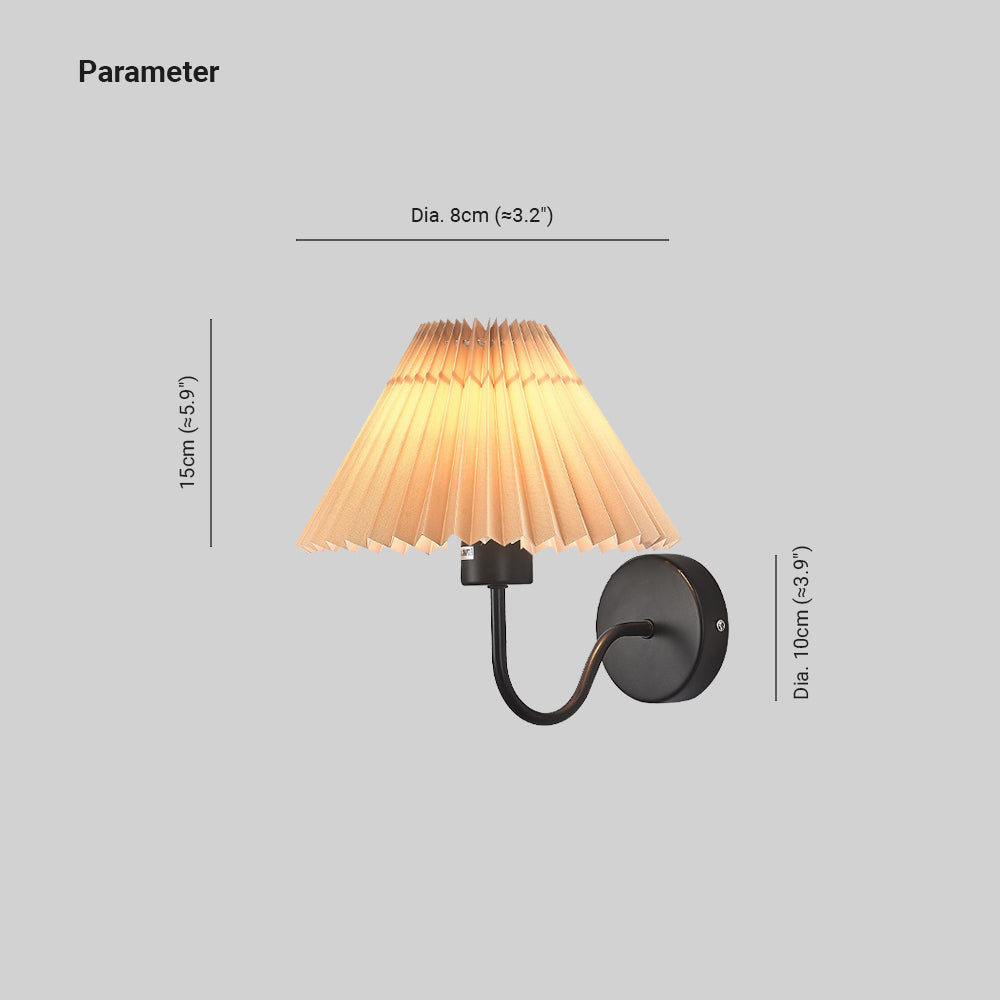Eryn Scandinavische Vintage Binnen Wandlampen Messing/Zwart Metaal Slaapkamer