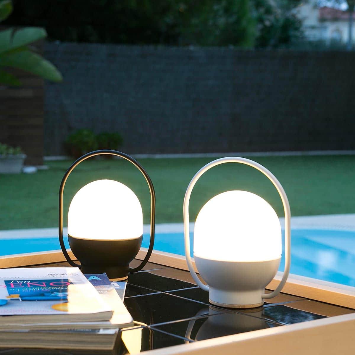 Orb Moderne tafellamp van glas