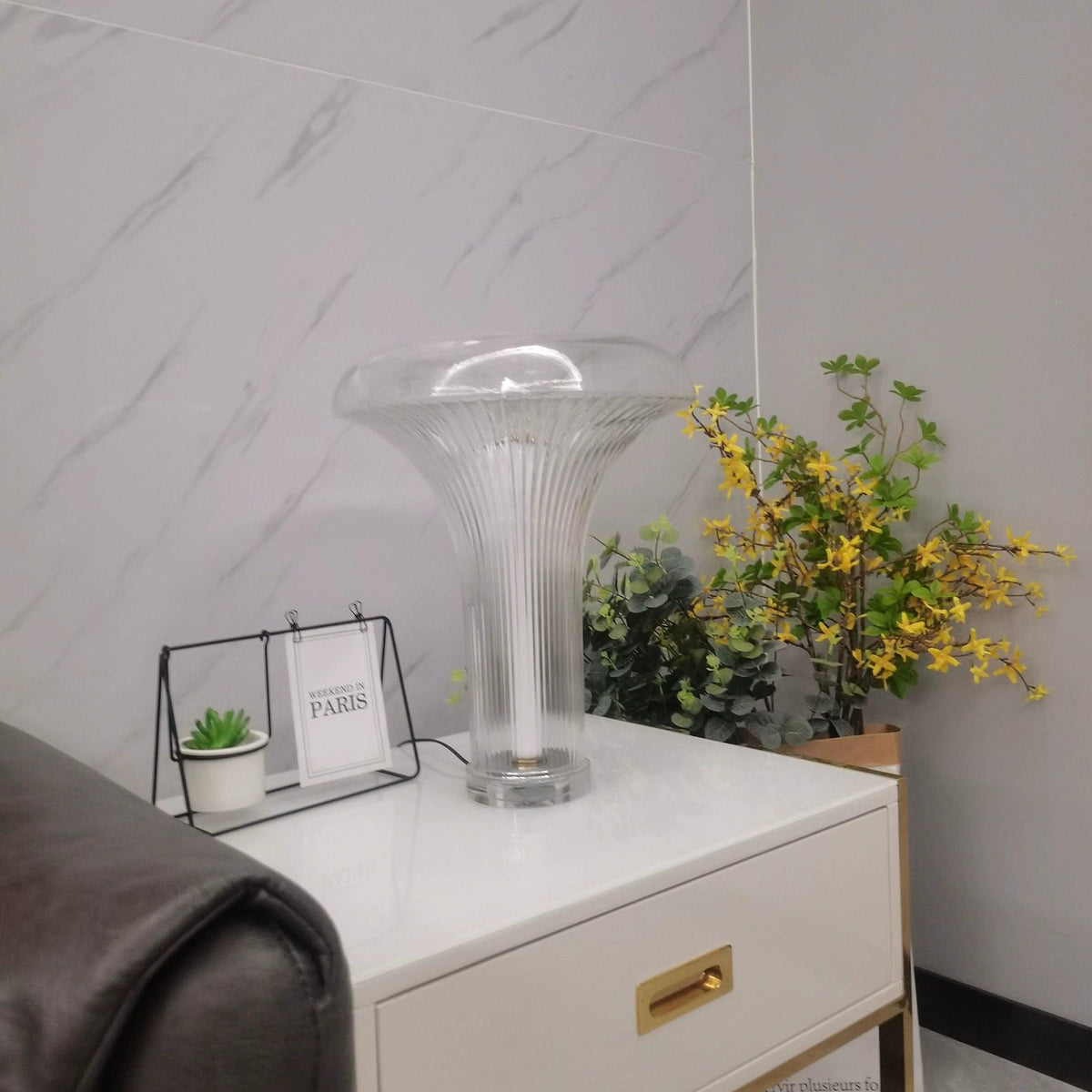 Carl moderne tafellamp van glas