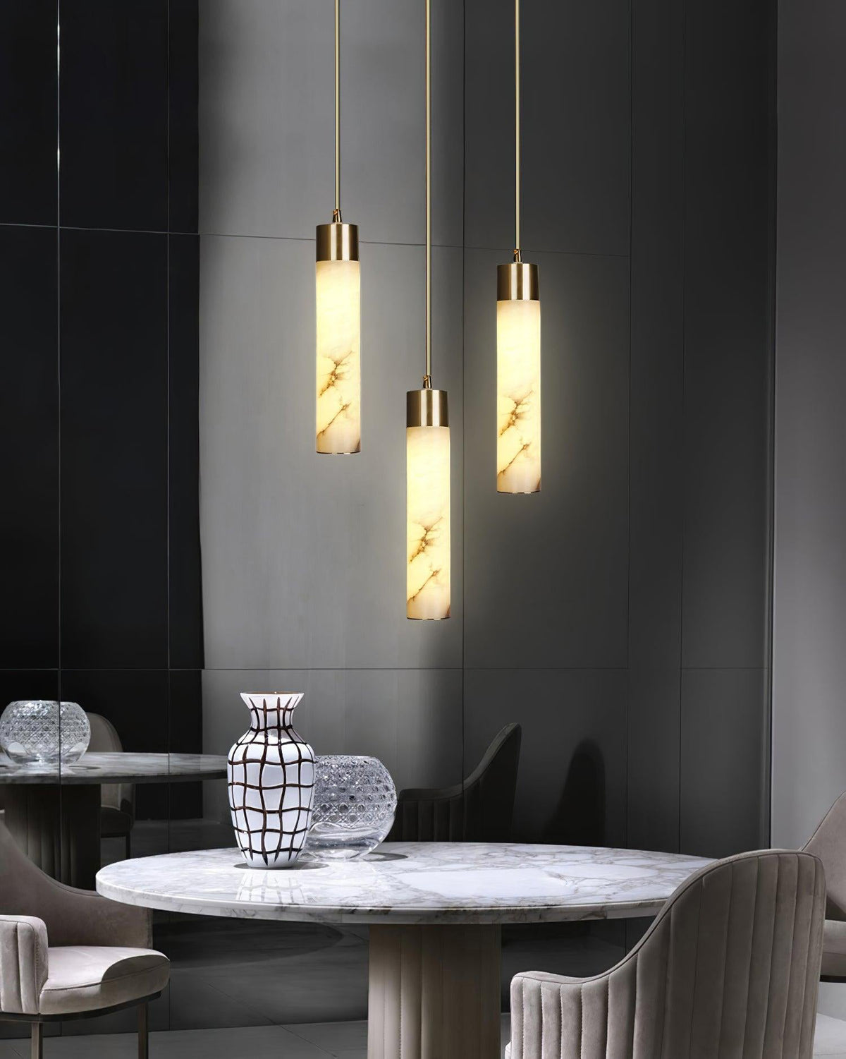 Rin Cylinder albasten hanglamp
