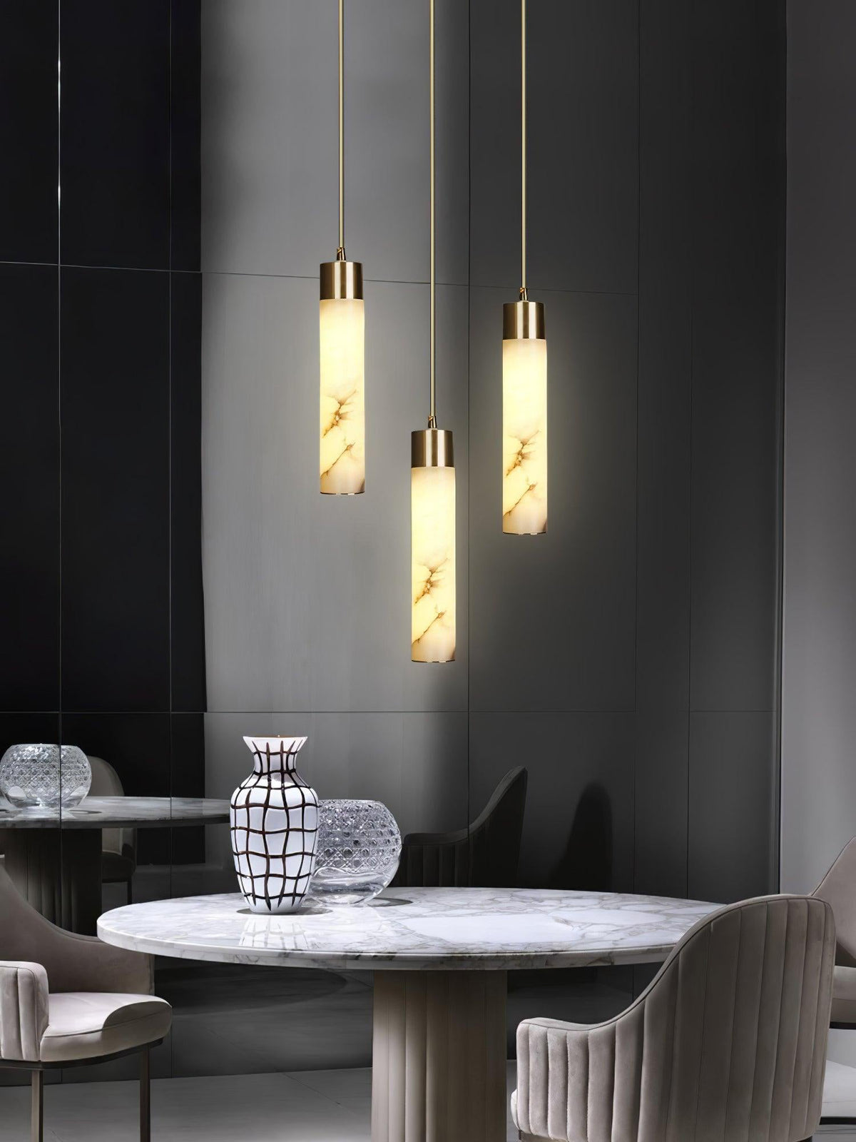 Rin Cylinder albasten hanglamp