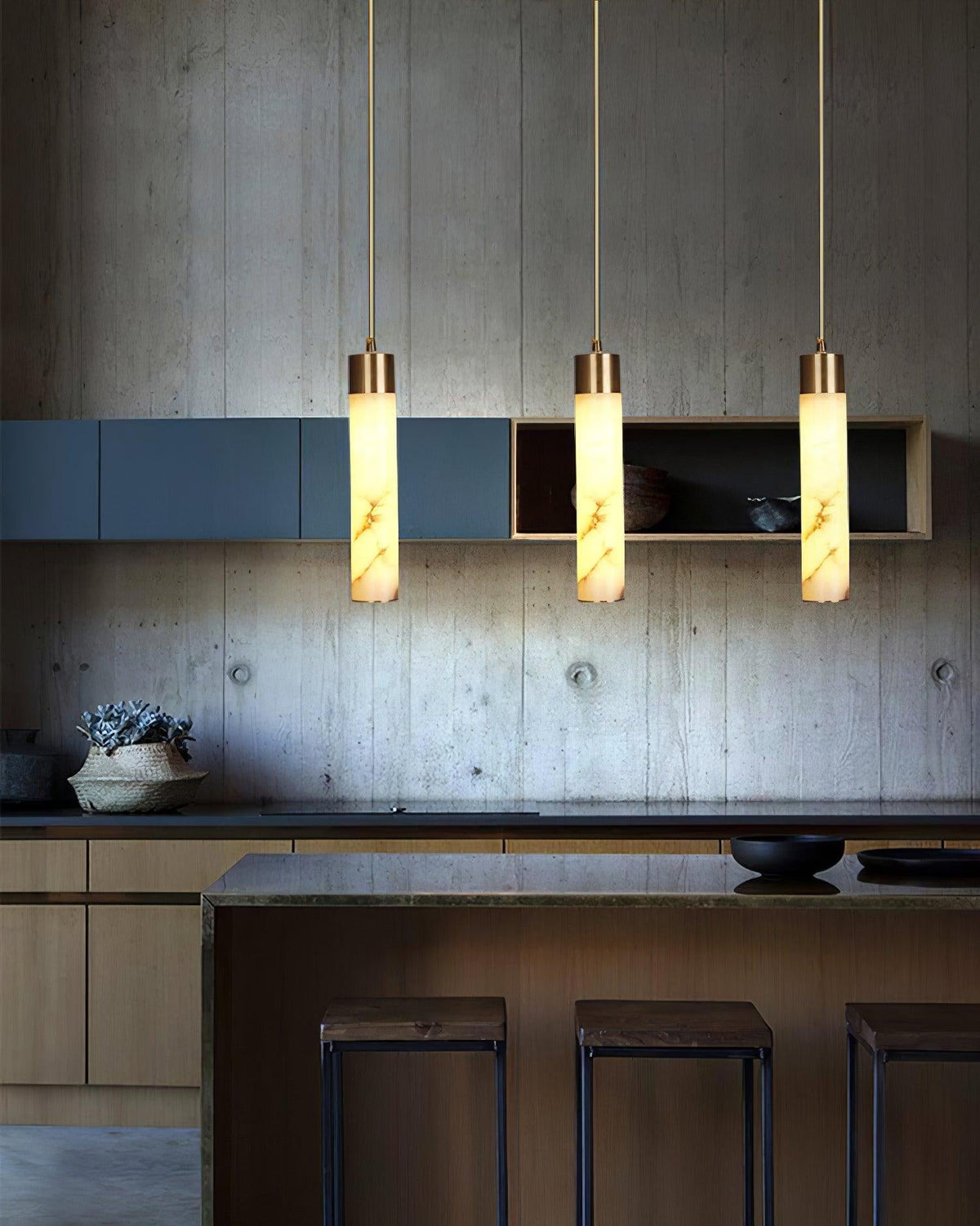 Rin Cylinder albasten hanglamp