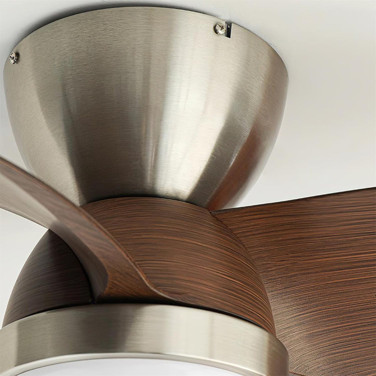 Rinerel Moderne plafondventilator met verlichting van walnoothout