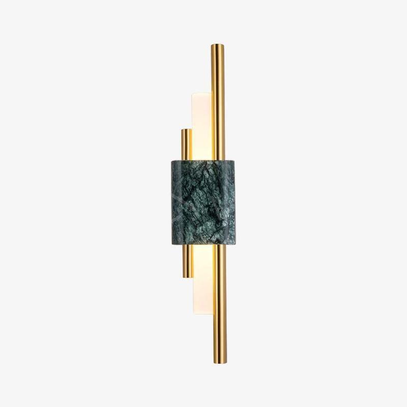 Evely Premium Noordse kunst wandlamp met marmer, met stekker