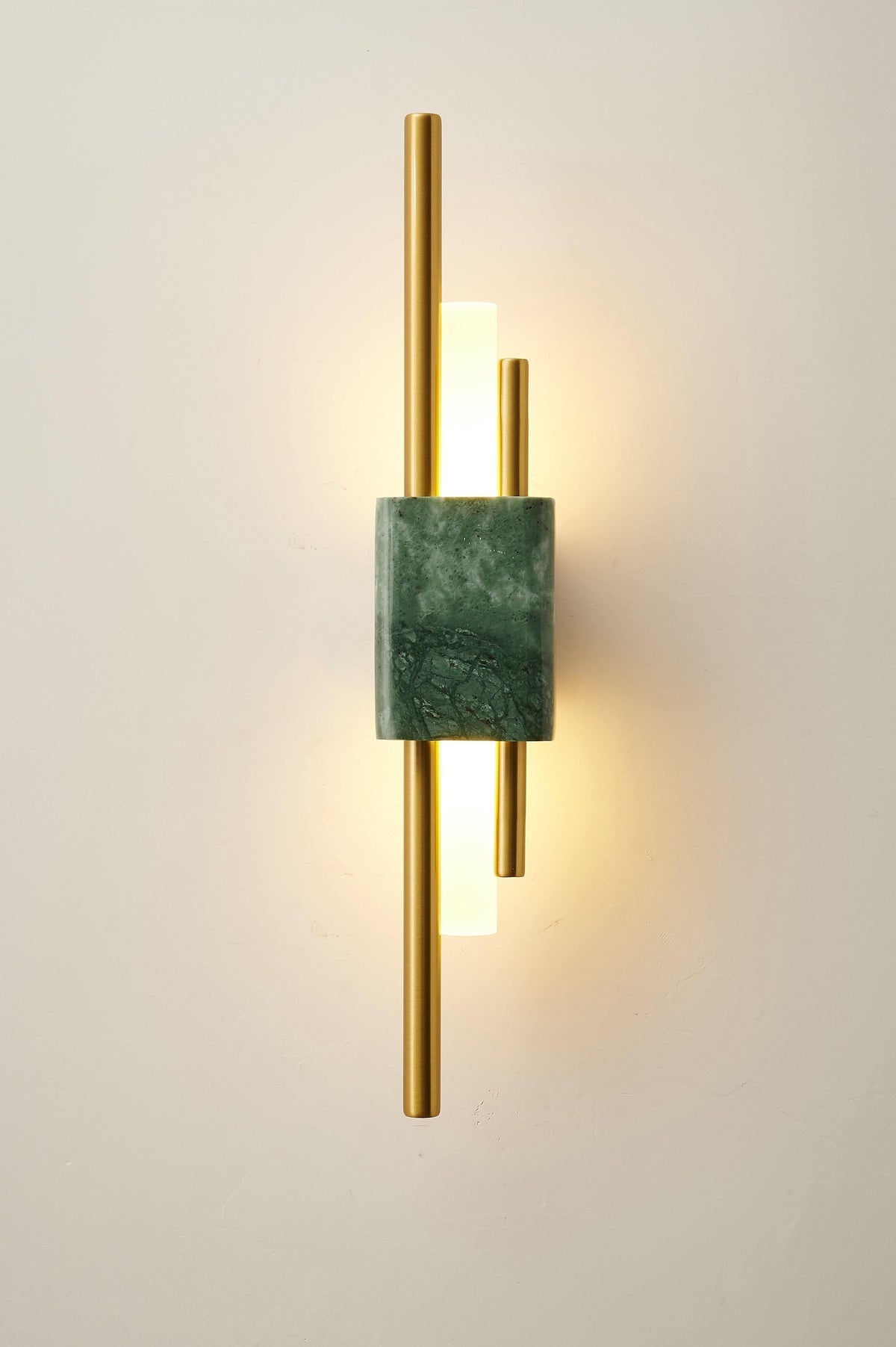 Evely Premium Noordse kunst wandlamp met marmer, met stekker