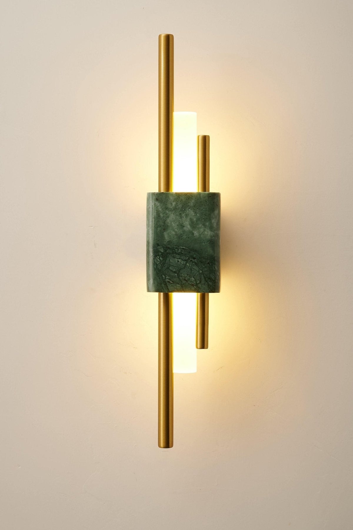 Evely Premium Noordse kunst wandlamp met marmer, met stekker