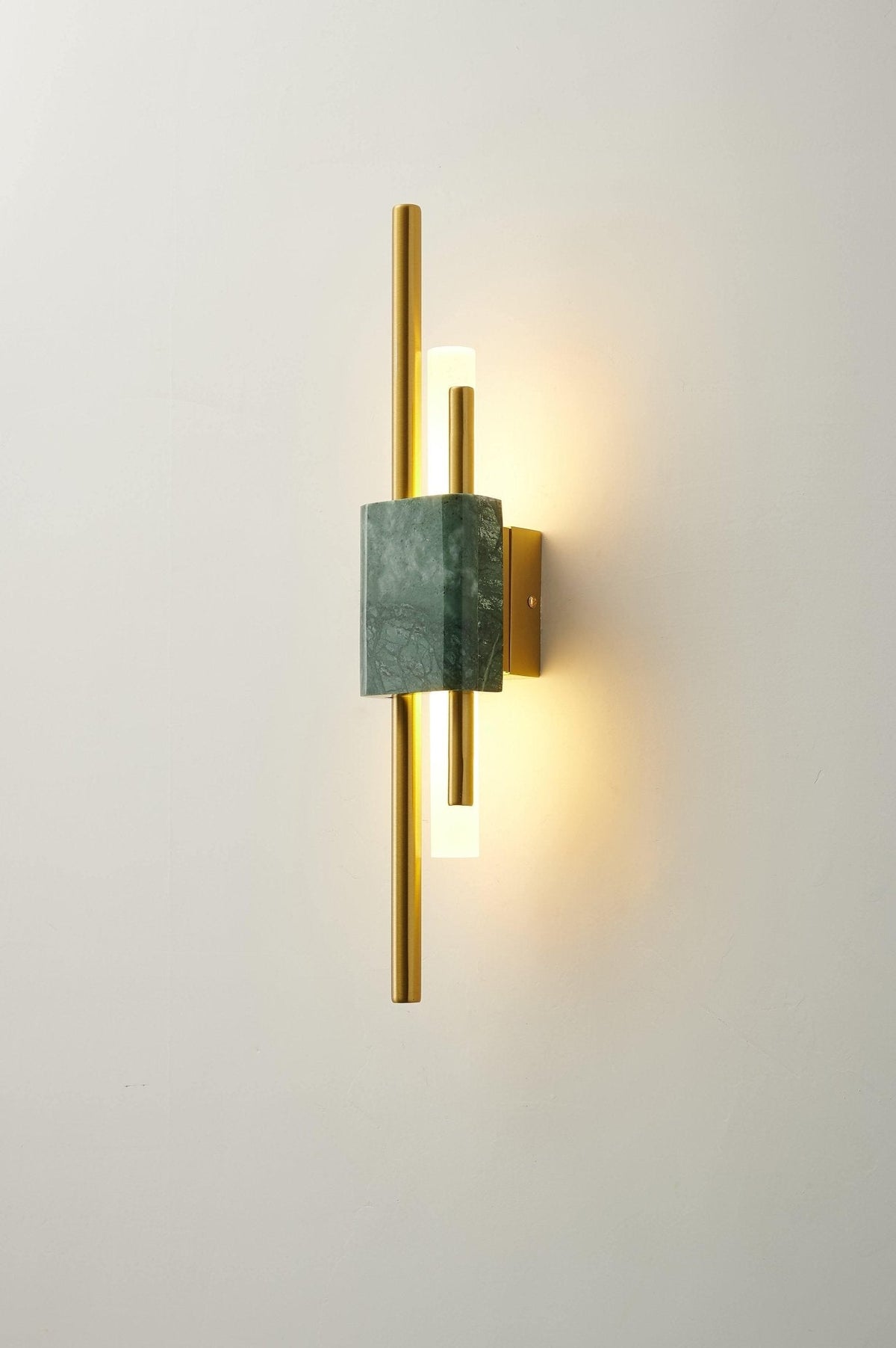 Evely Premium Noordse kunst wandlamp met marmer, met stekker