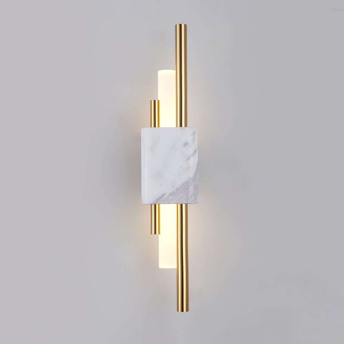 Evely Premium Noordse kunst wandlamp met marmer, met stekker
