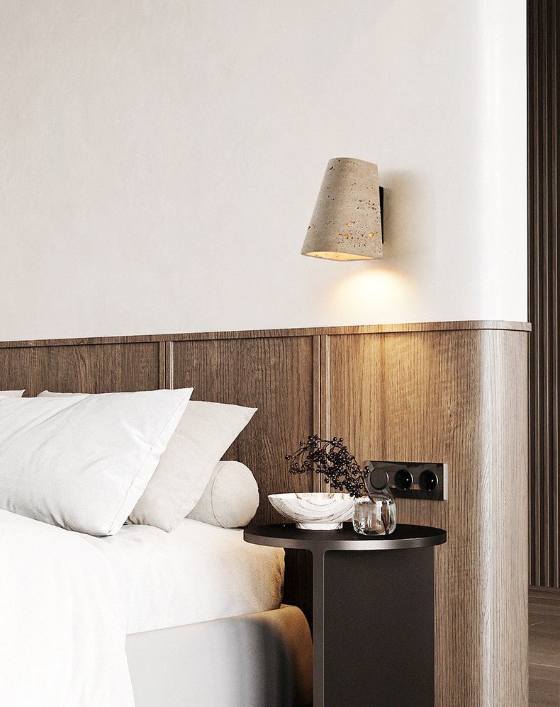 Tavren travertin wandlamp