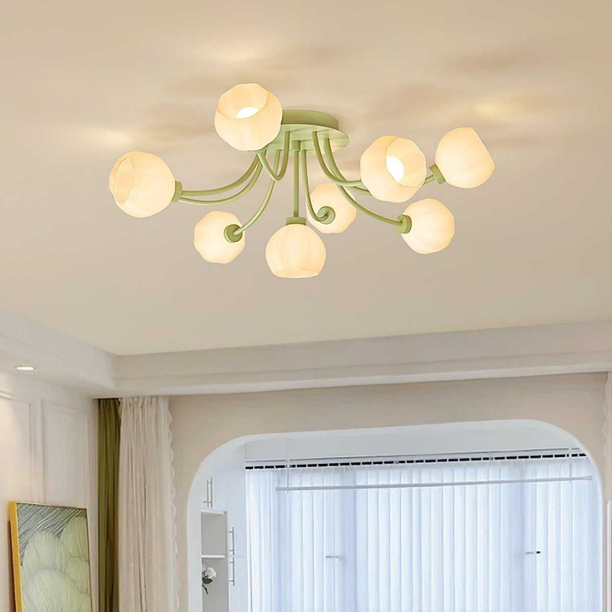 Florina bloemblaad plafondlamp