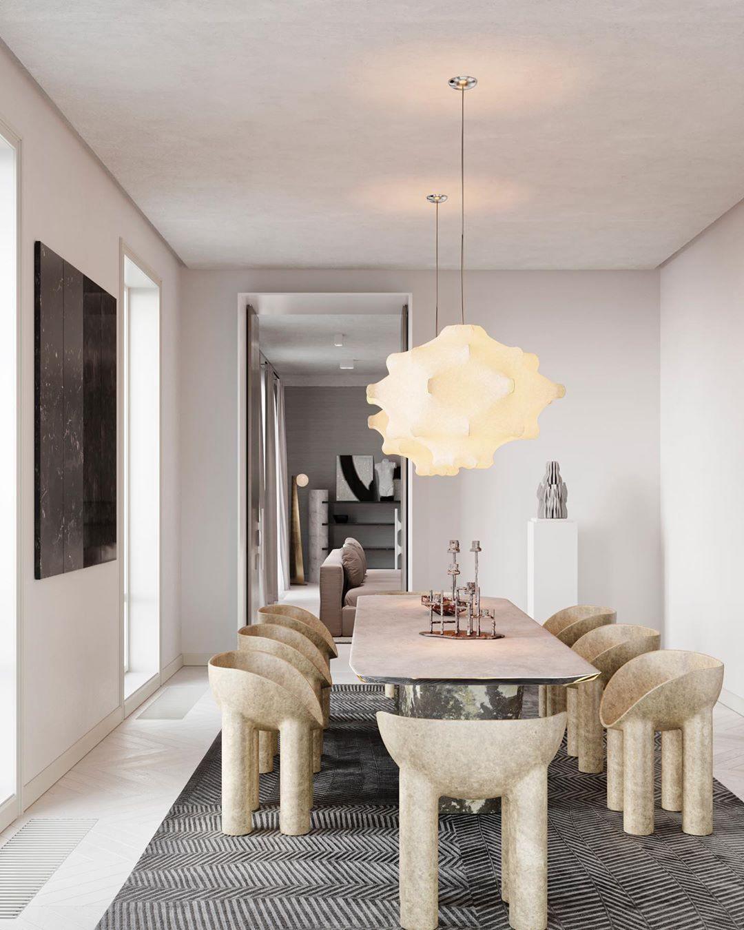 Soti moderne hanglamp van zijde