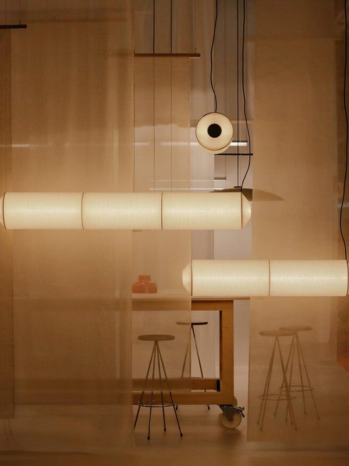 Oren moderne minimalistische hanglamp van natuurlijke mulberry zijde