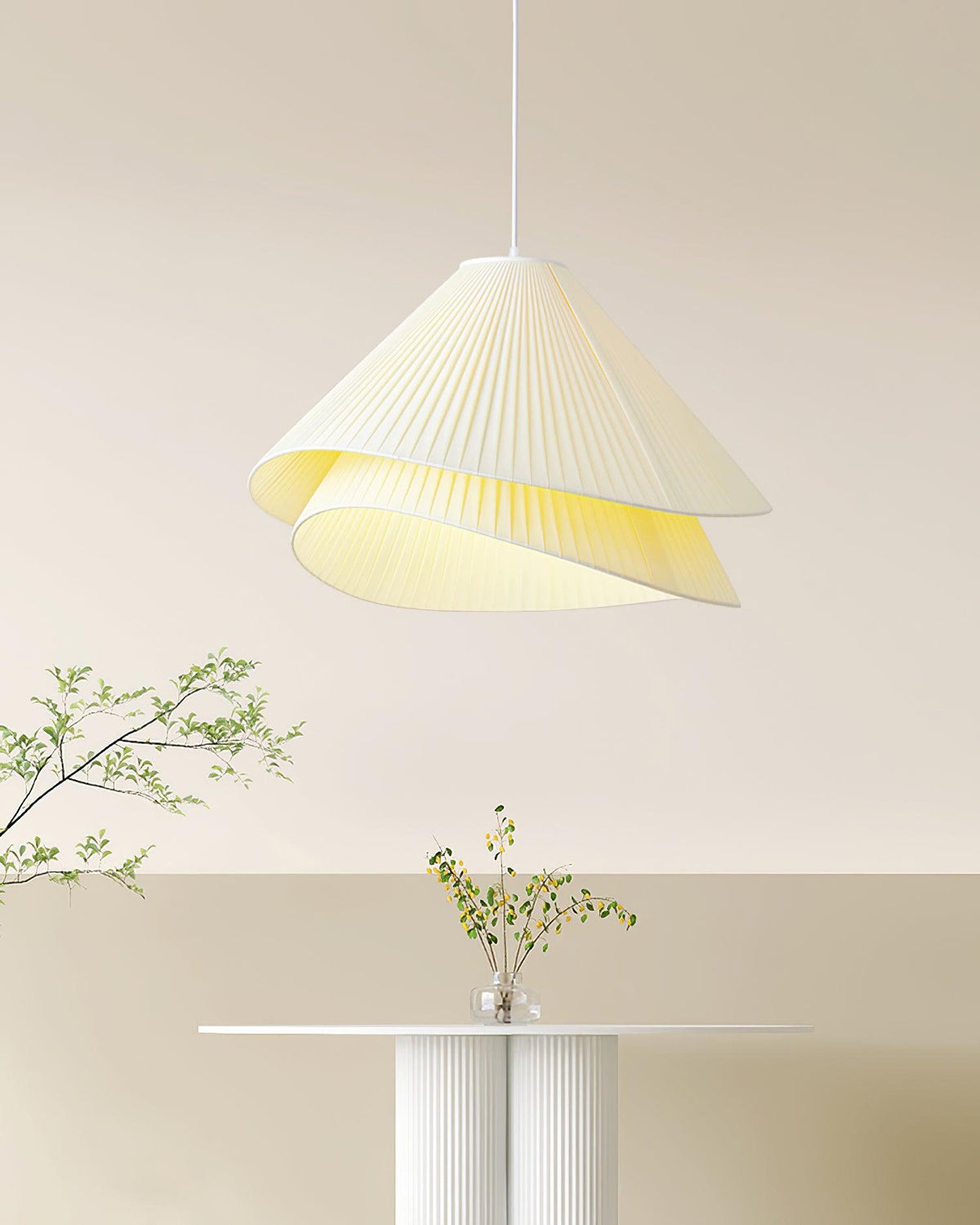 Tempo geplooide hanglamp