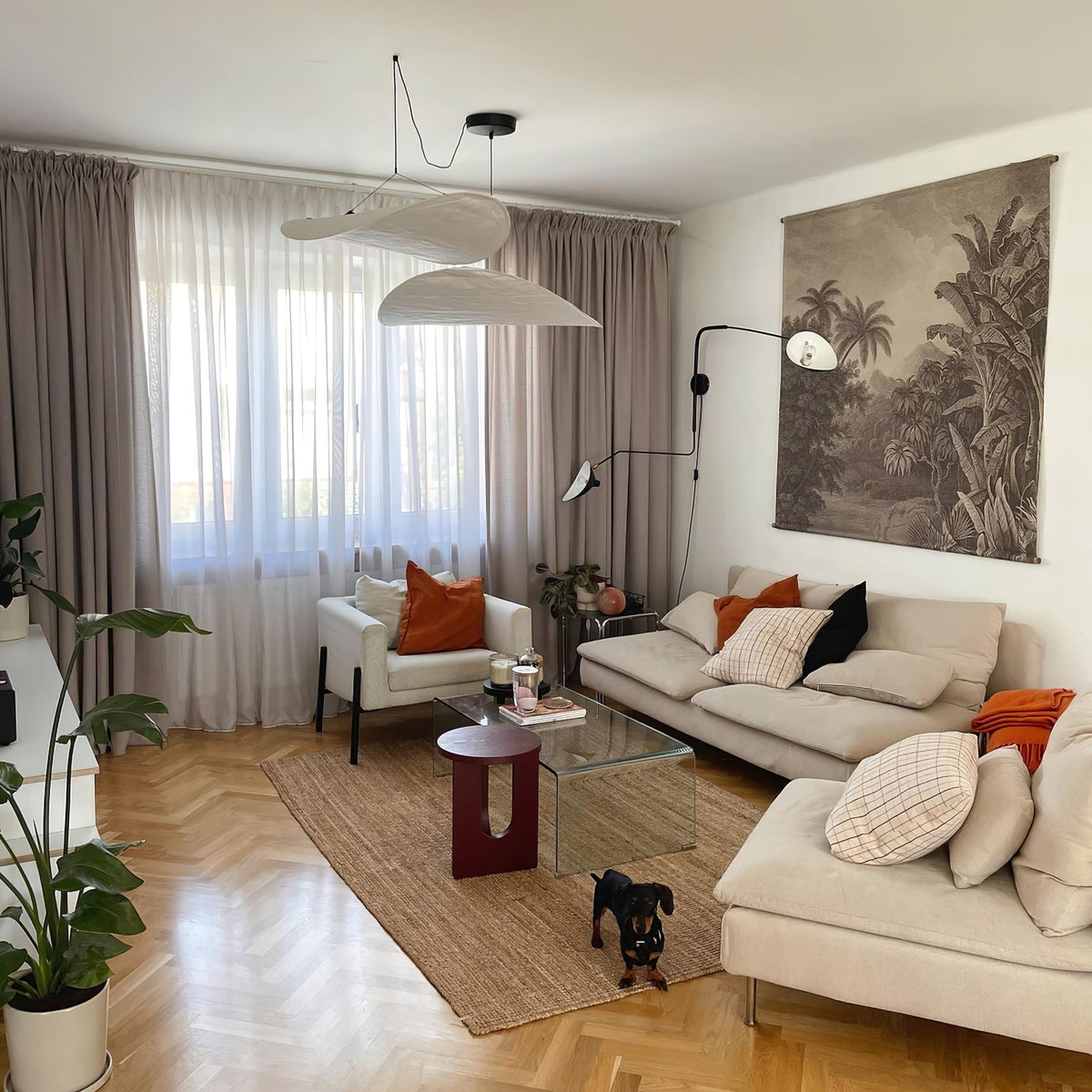 Luminette minimalistisch hanglamp van zijde