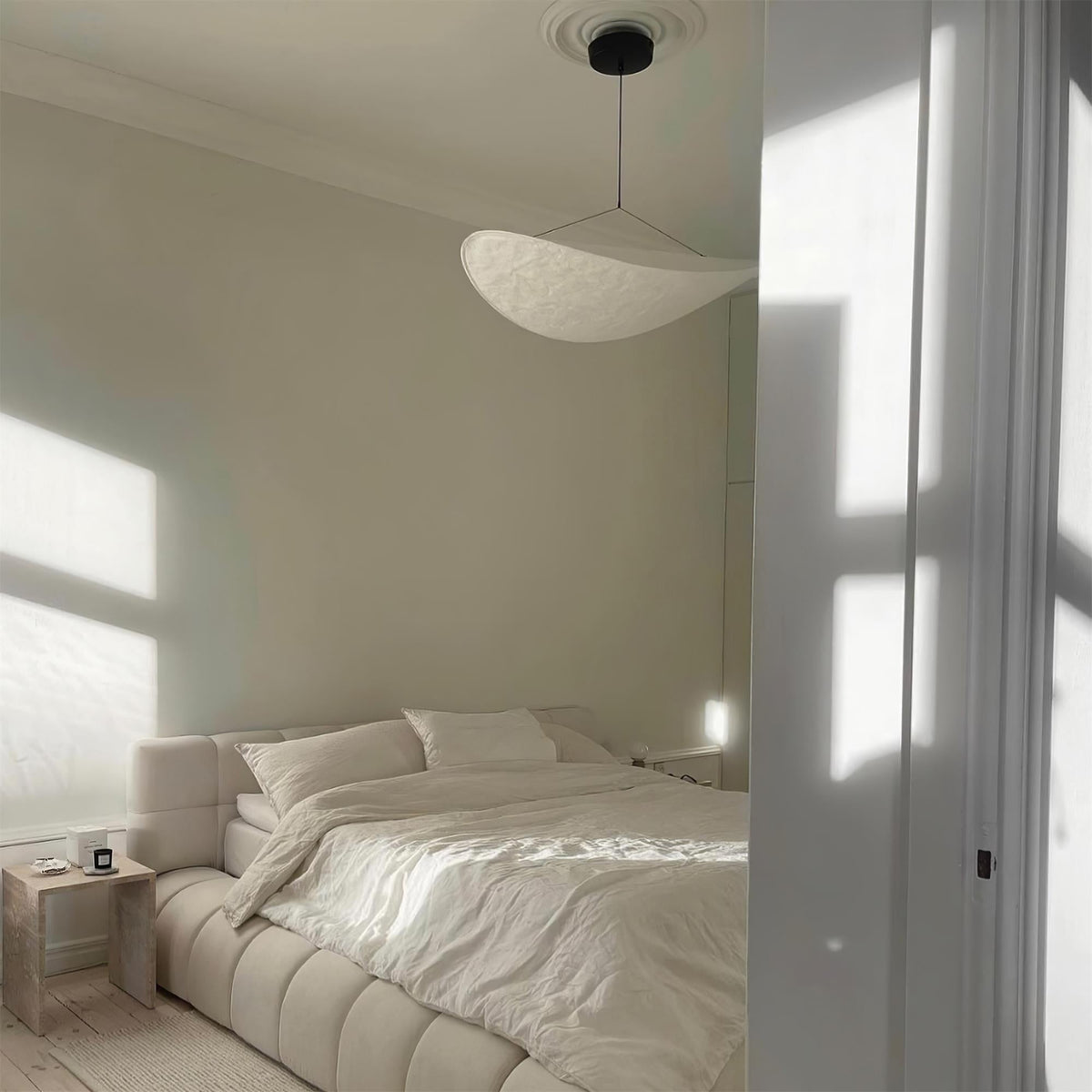 Luminette minimalistisch hanglamp van zijde