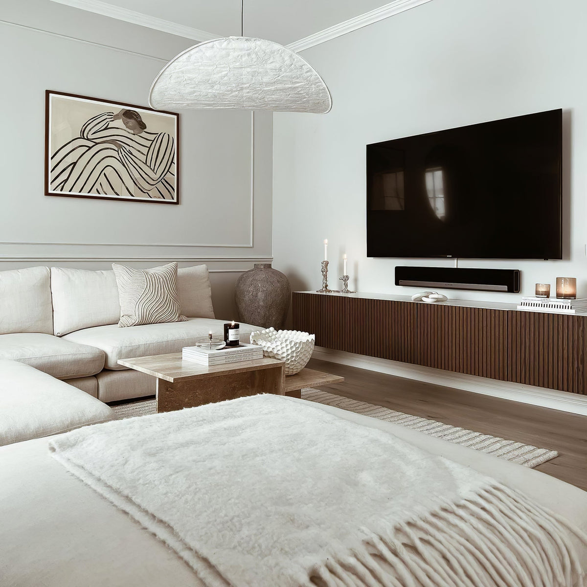 Luminette minimalistisch hanglamp van zijde