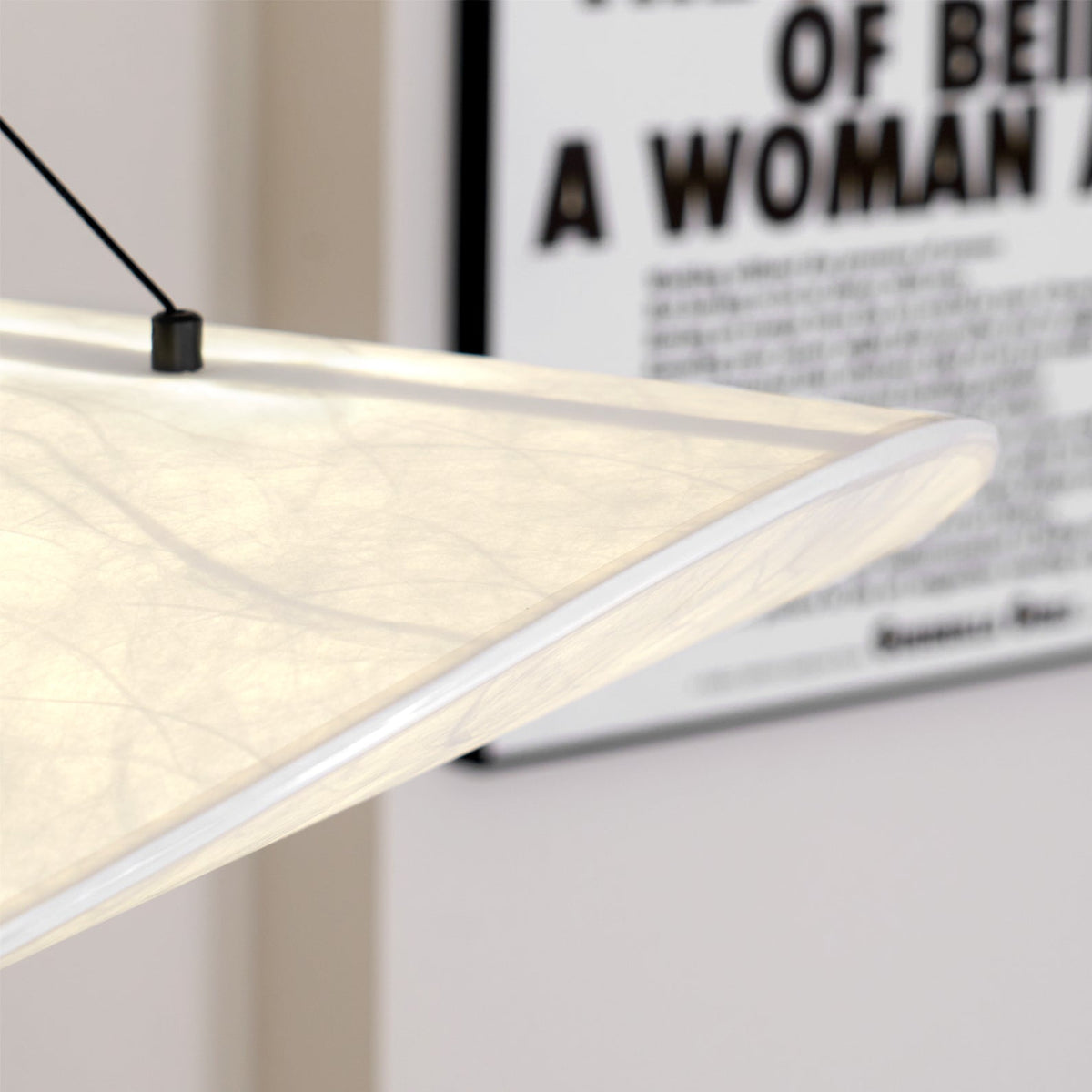 Luminette minimalistisch hanglamp van zijde