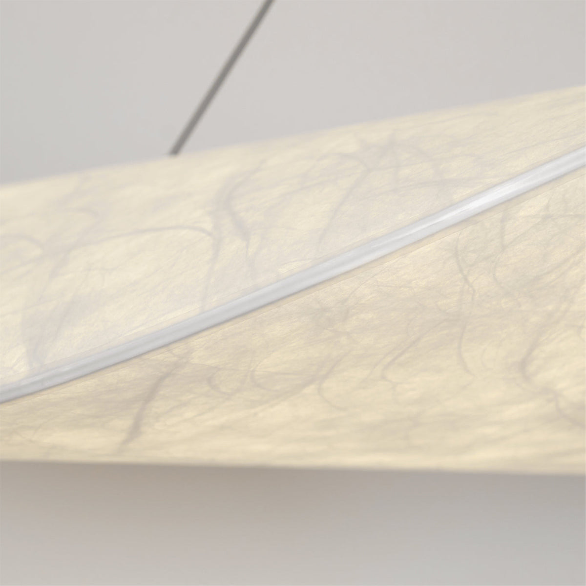 Luminette minimalistisch hanglamp van zijde