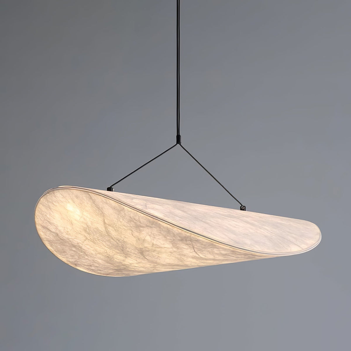 Luminette minimalistisch hanglamp van zijde