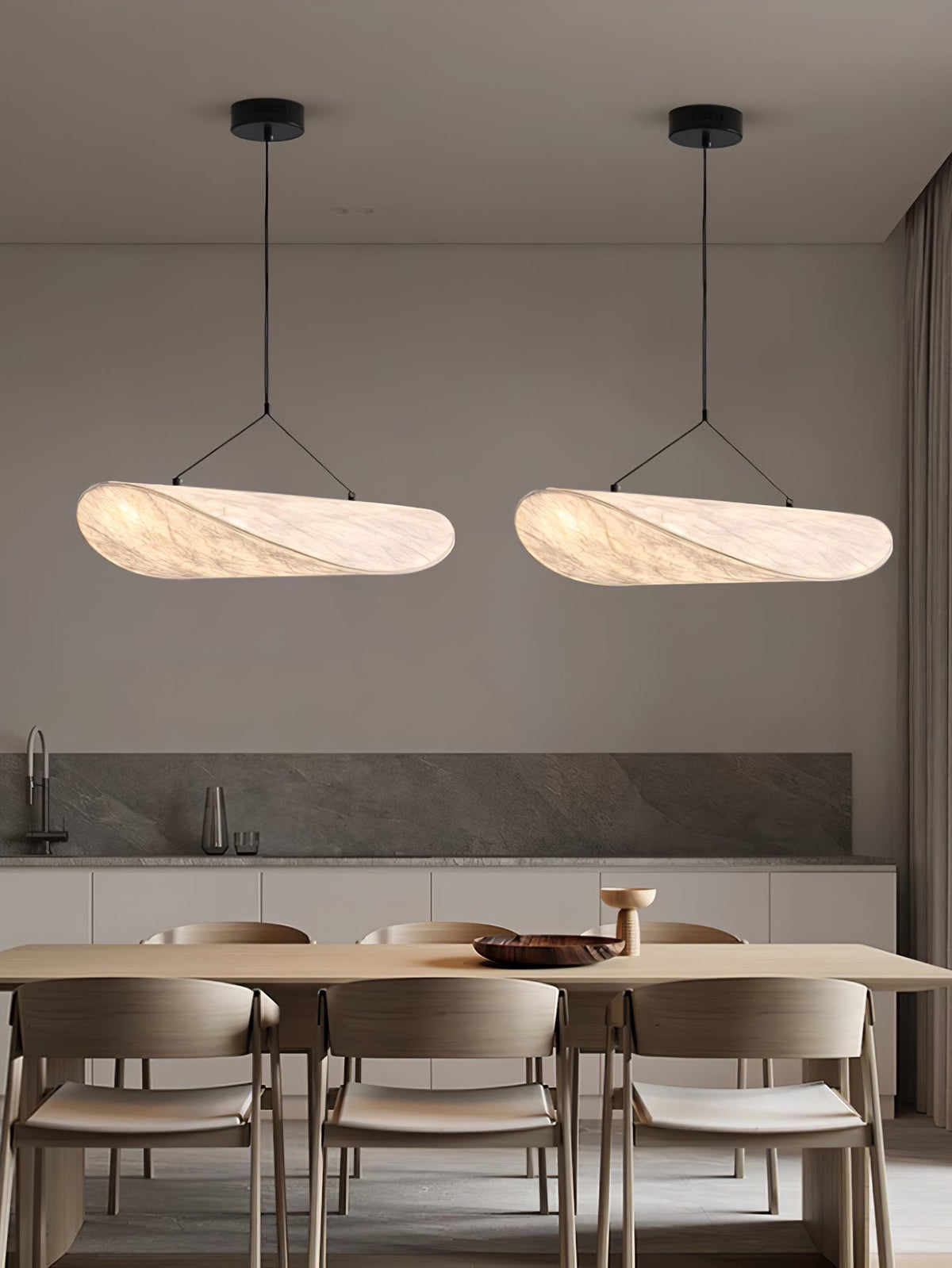 Luminette minimalistisch hanglamp van zijde