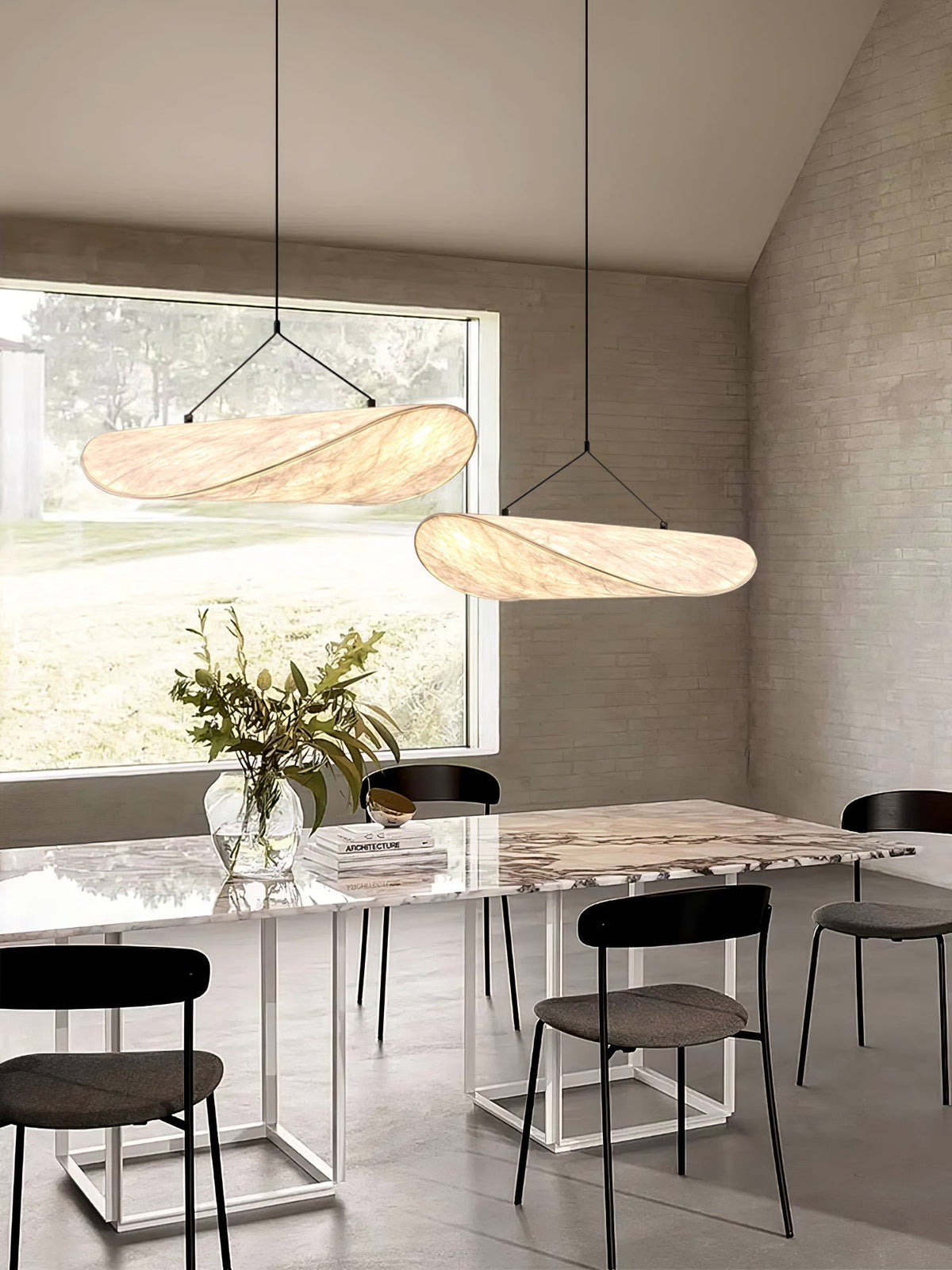 Luminette minimalistisch hanglamp van zijde