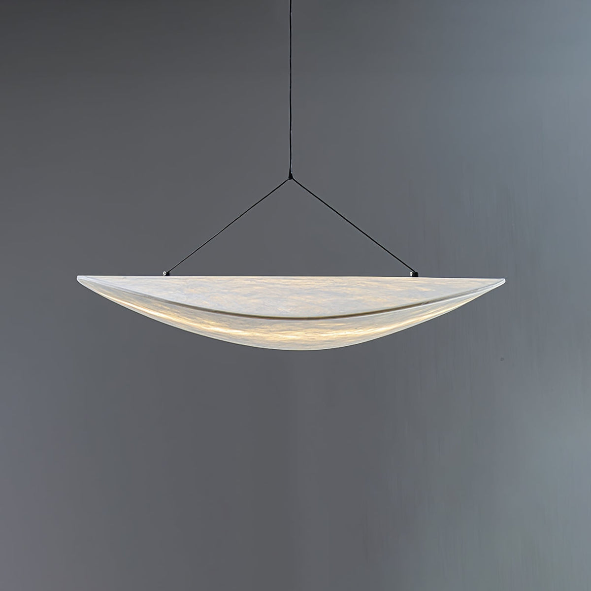 Luminette minimalistisch hanglamp van zijde