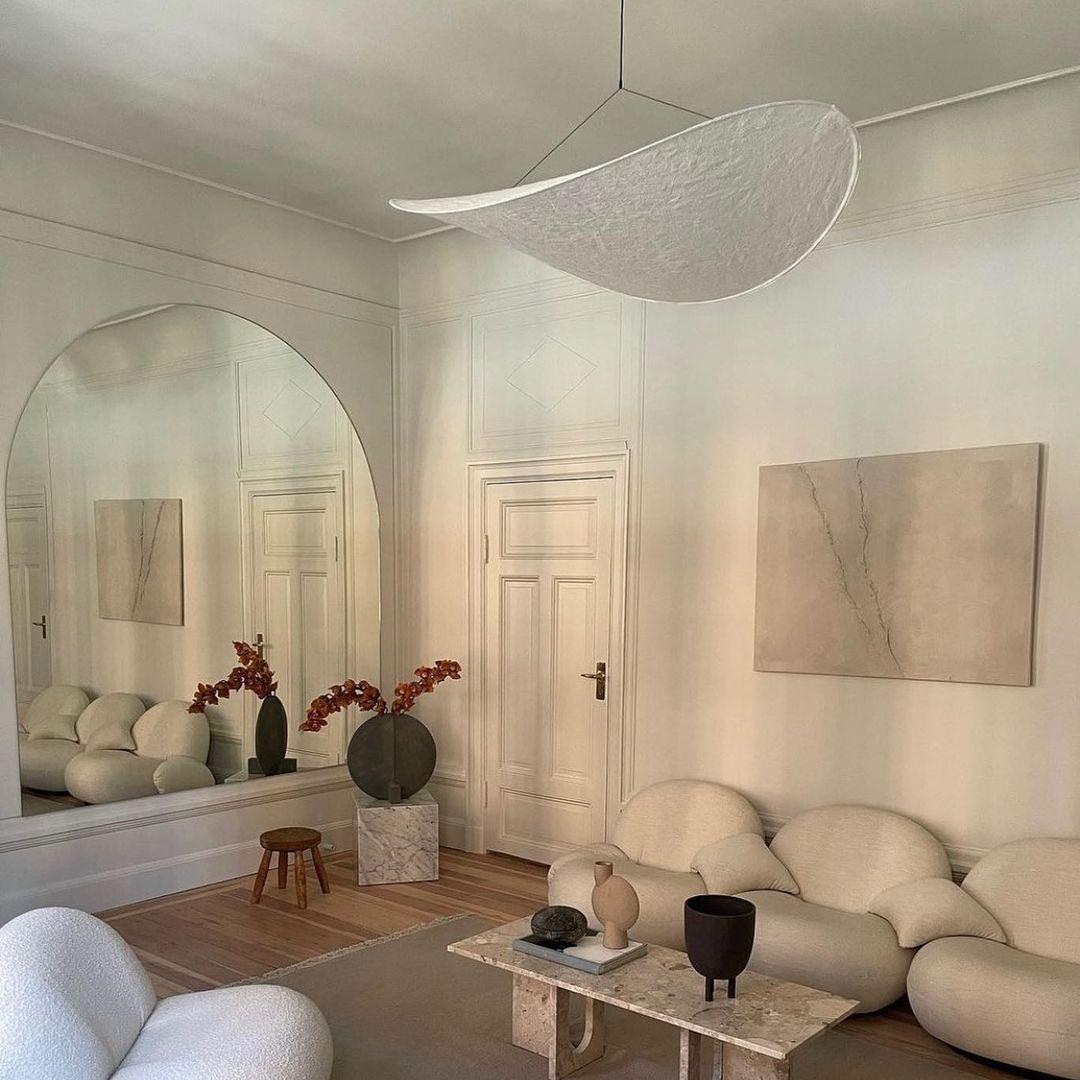 Luminette minimalistisch hanglamp van zijde
