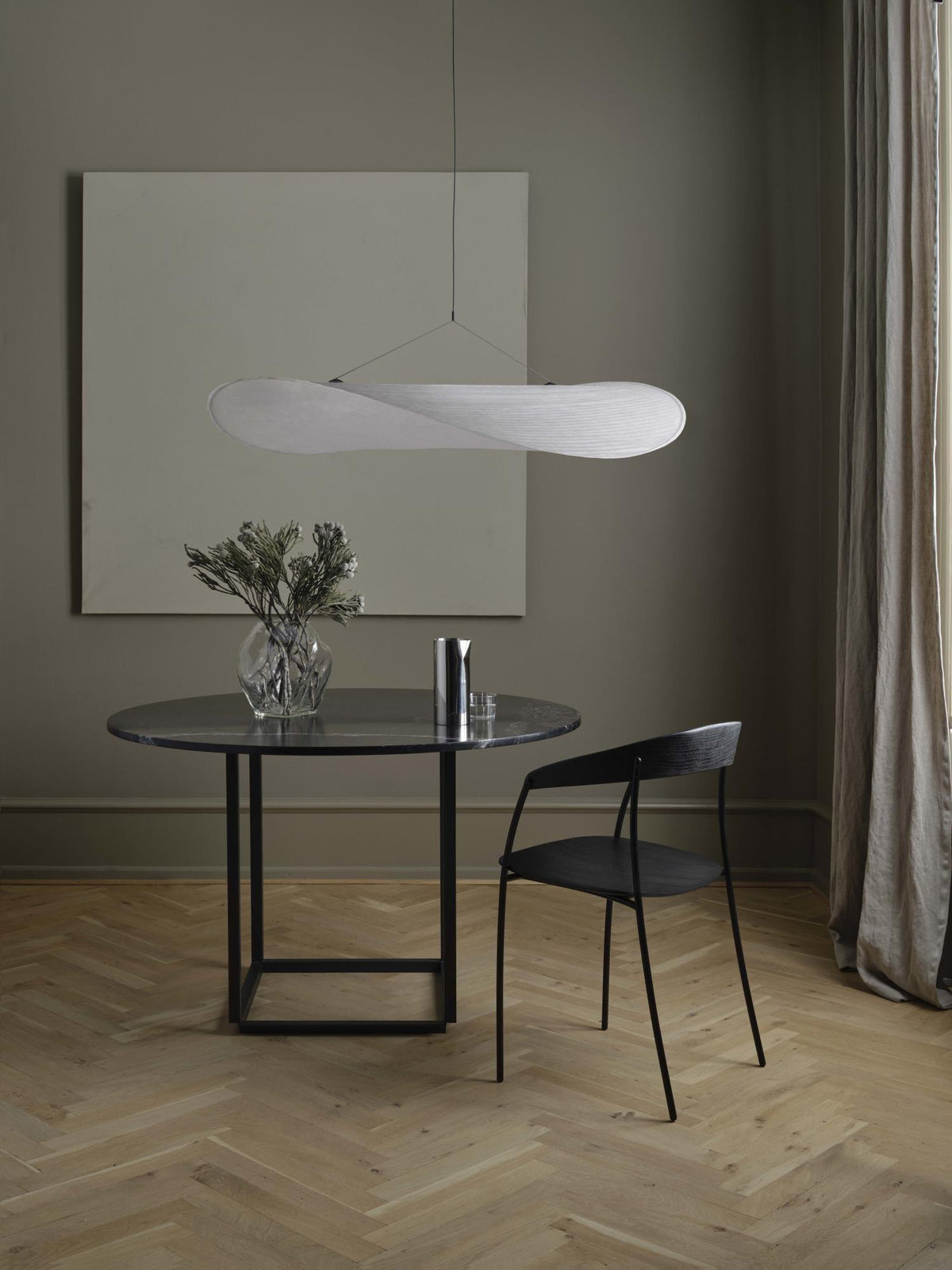 Luminette minimalistisch hanglamp van zijde