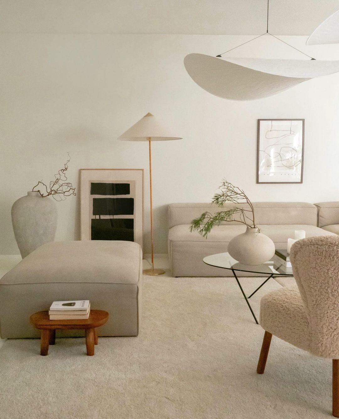 Luminette minimalistisch hanglamp van zijde