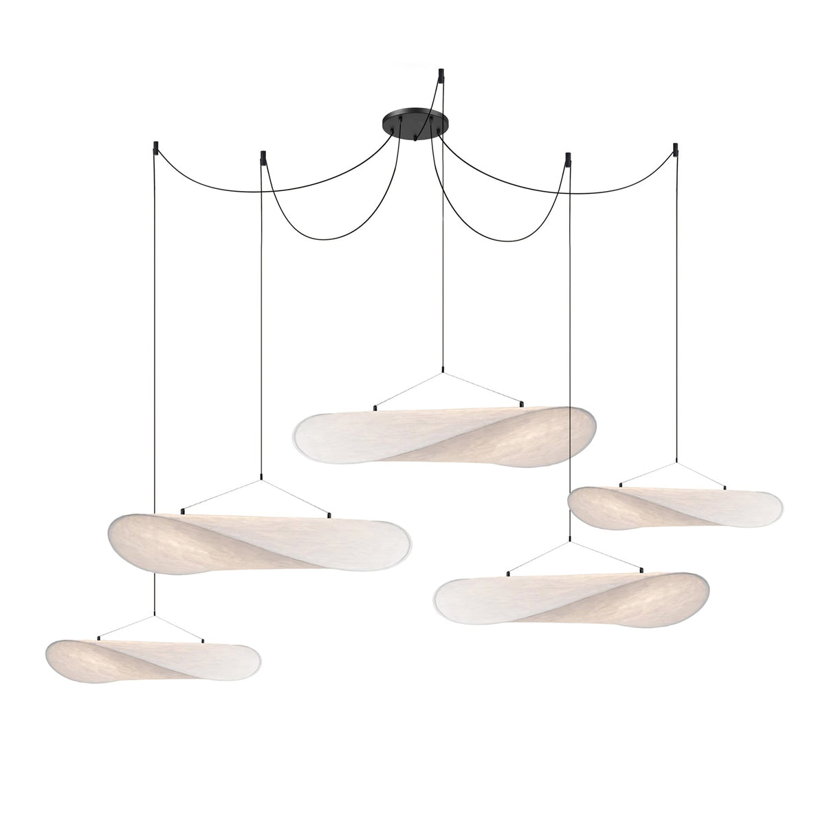 Luminette minimalistisch hanglamp van zijde