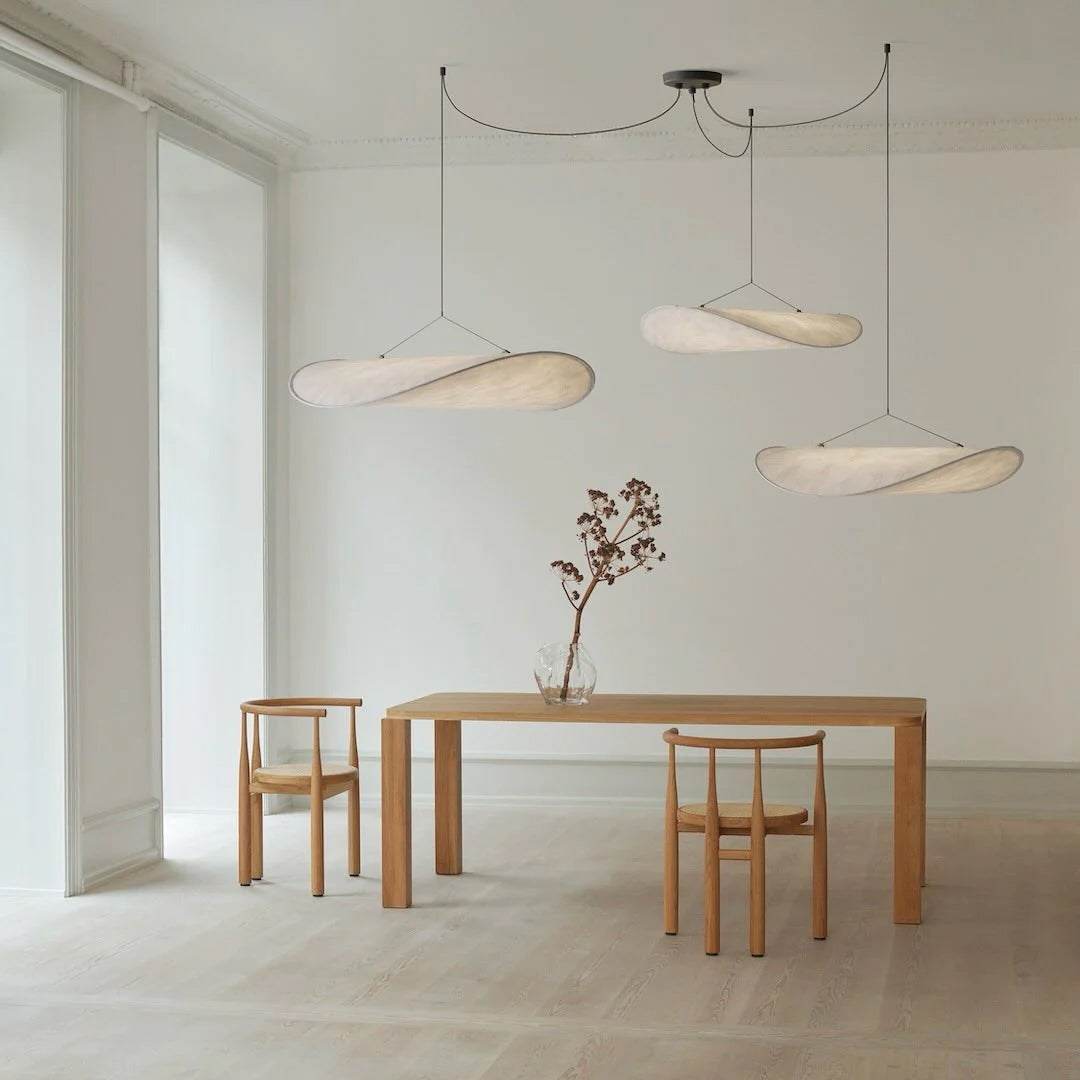 Luminette minimalistisch hanglamp van zijde