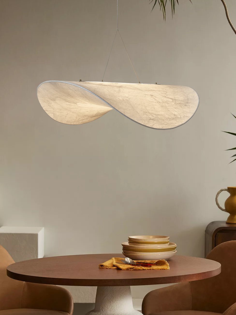 Marenis elegantie Nordic Zijde hanglamp