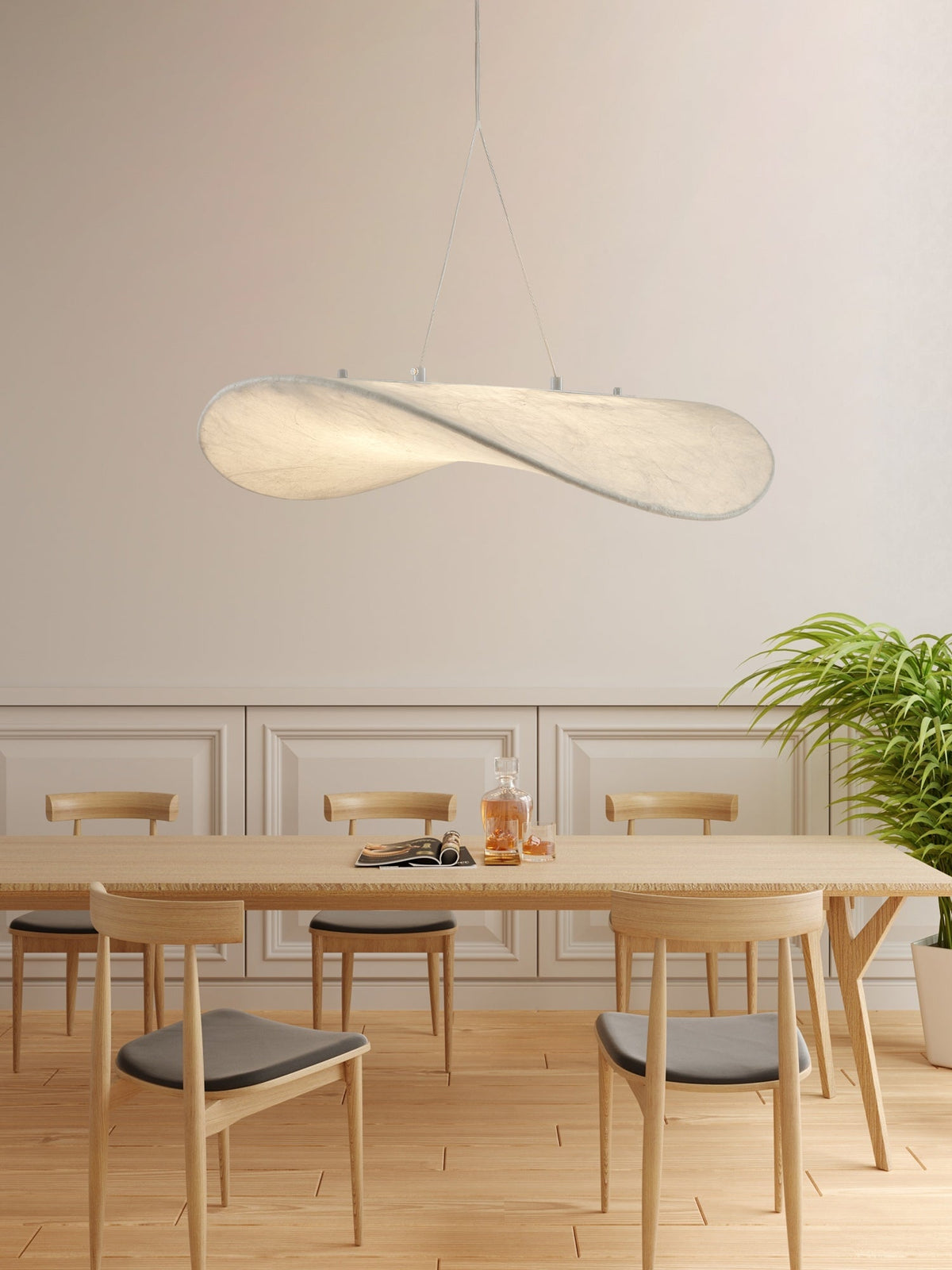 Marenis elegantie Nordic Zijde hanglamp