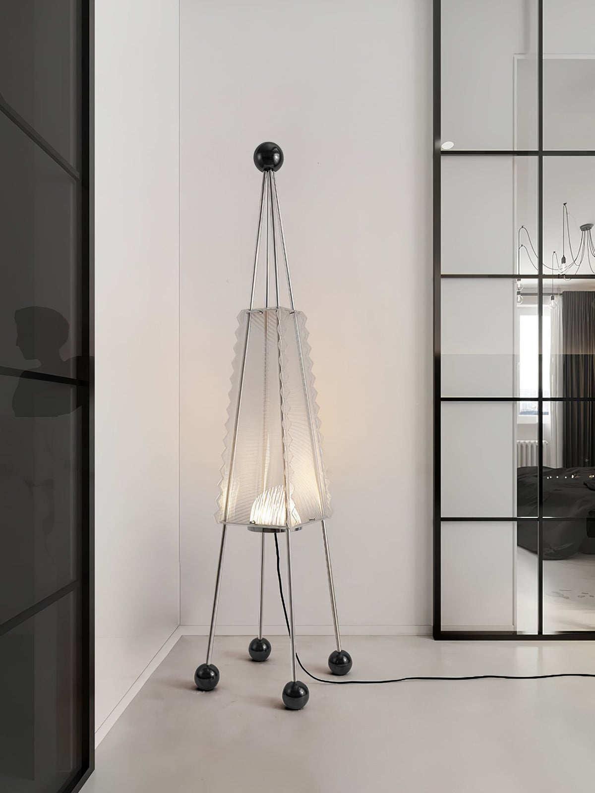 Tetra Industriële vloerlamp van acryl