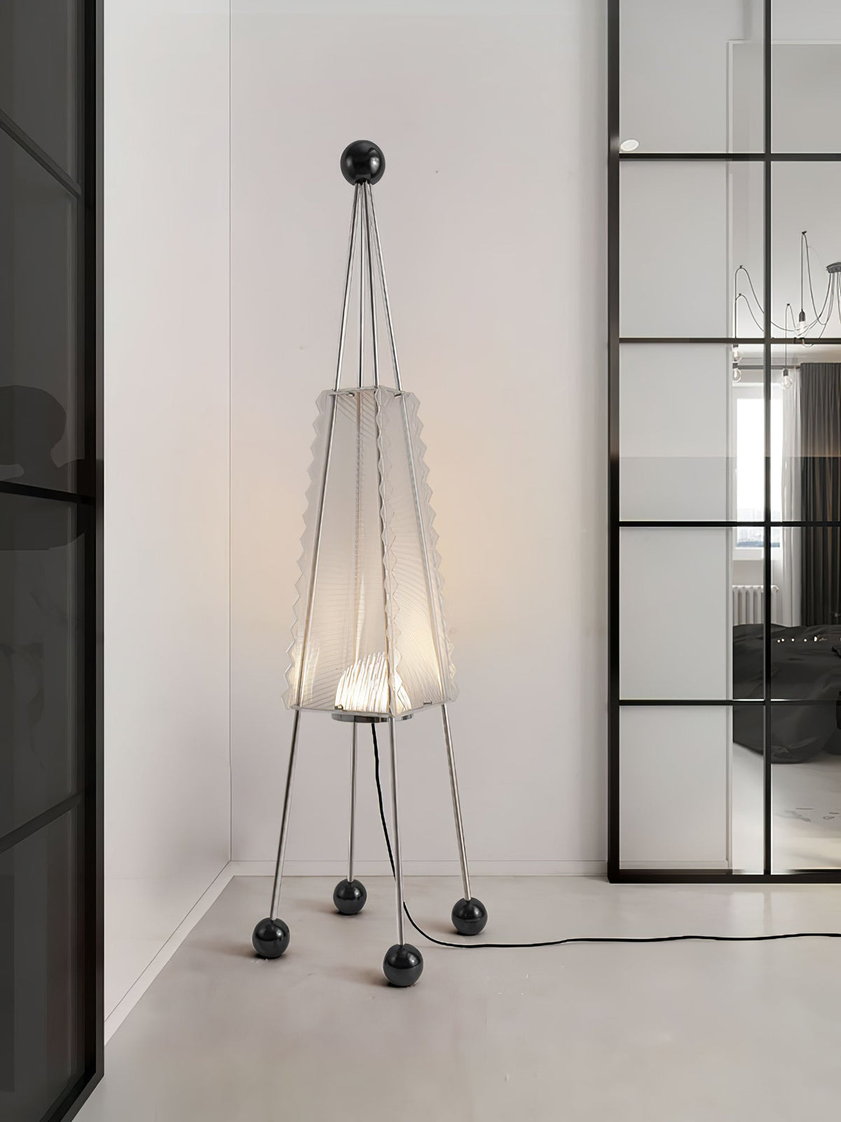 Tetra Industriële vloerlamp van acryl