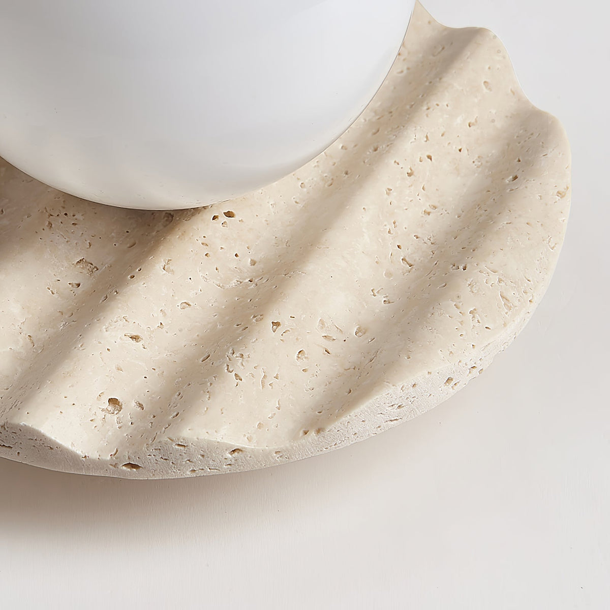 Travertin golf Plafondlamp