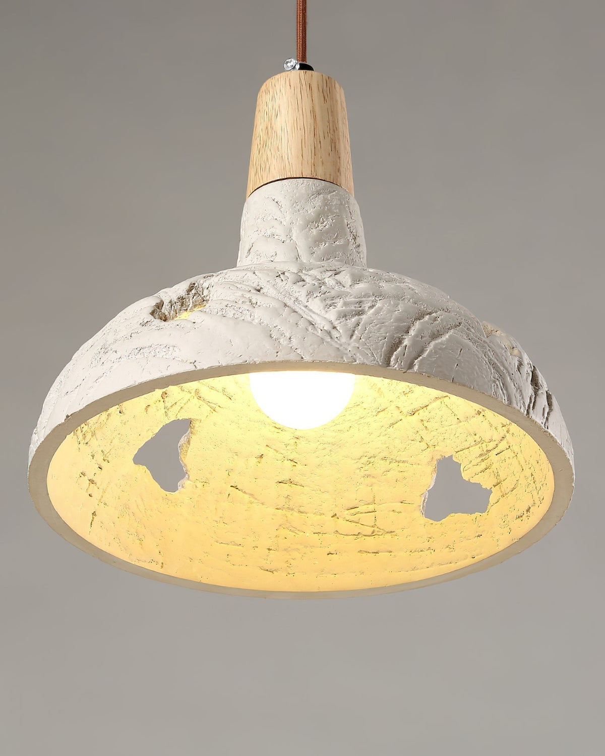 Ormarion Noordse kunst gehouwen cement hanglamp
