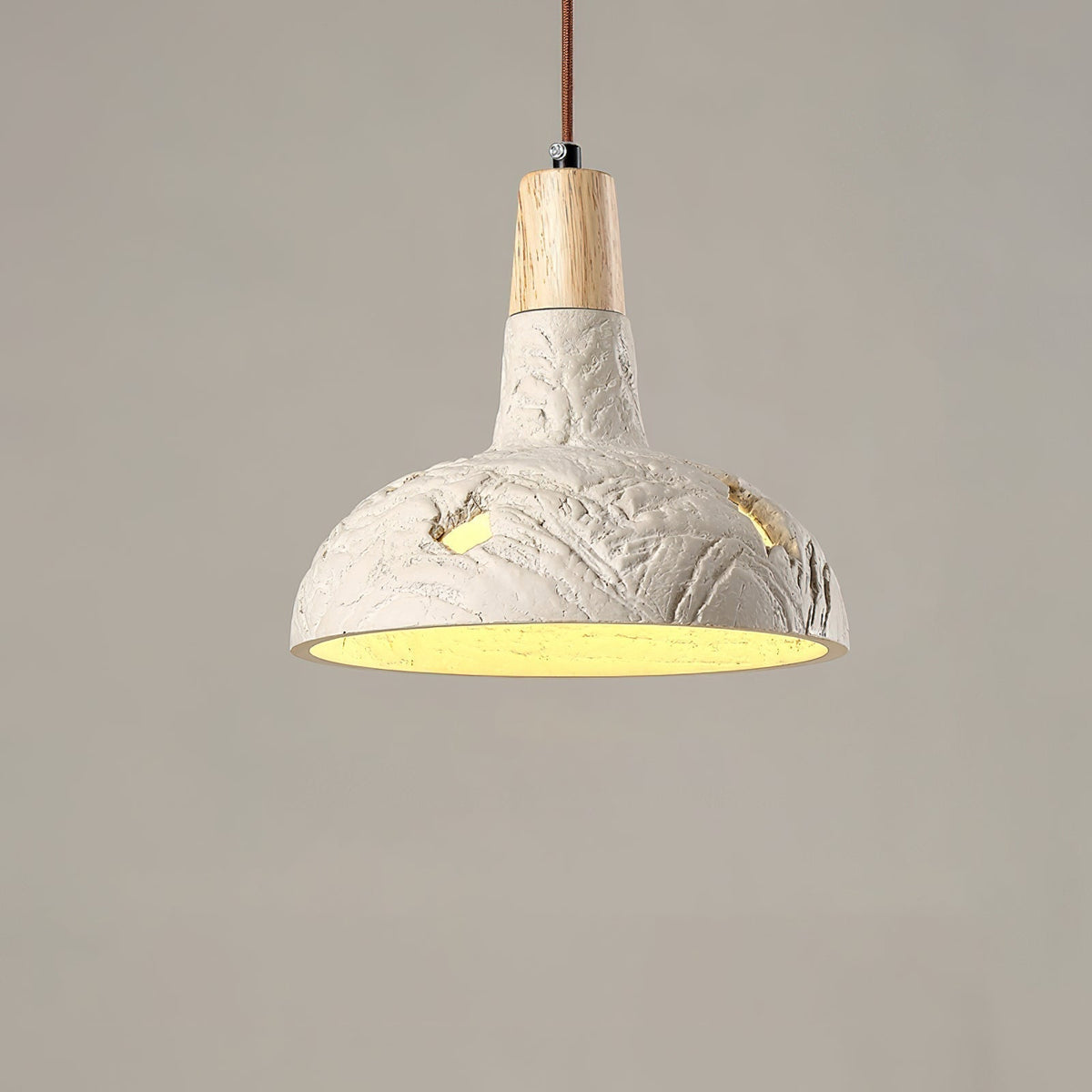 Ormarion Noordse kunst gehouwen cement hanglamp