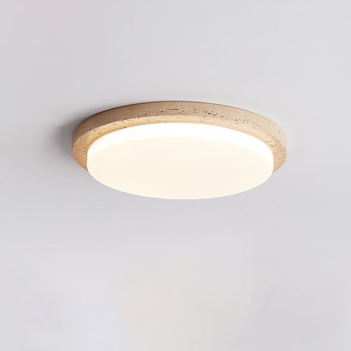 Tavisella gladde rand travertin plafondlamp
