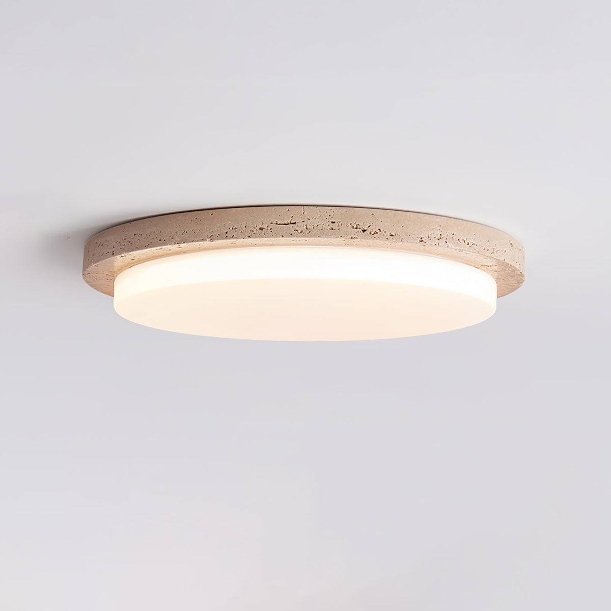Tavisella gladde rand travertin plafondlamp