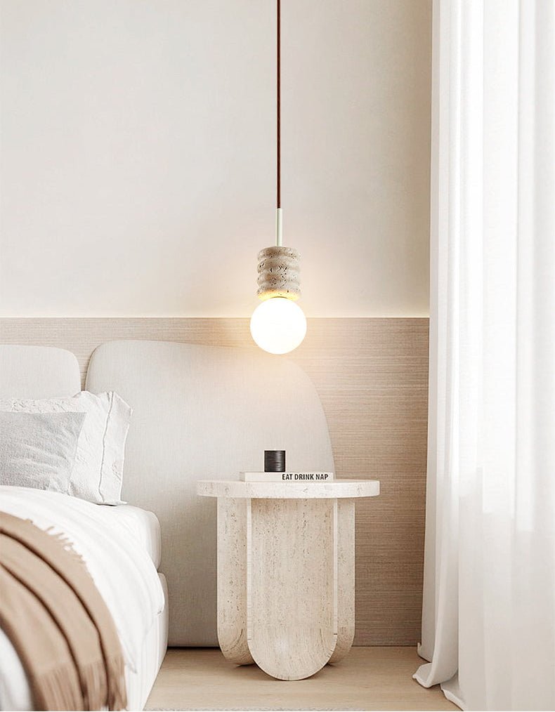 Nererira hanglamp van geel steen