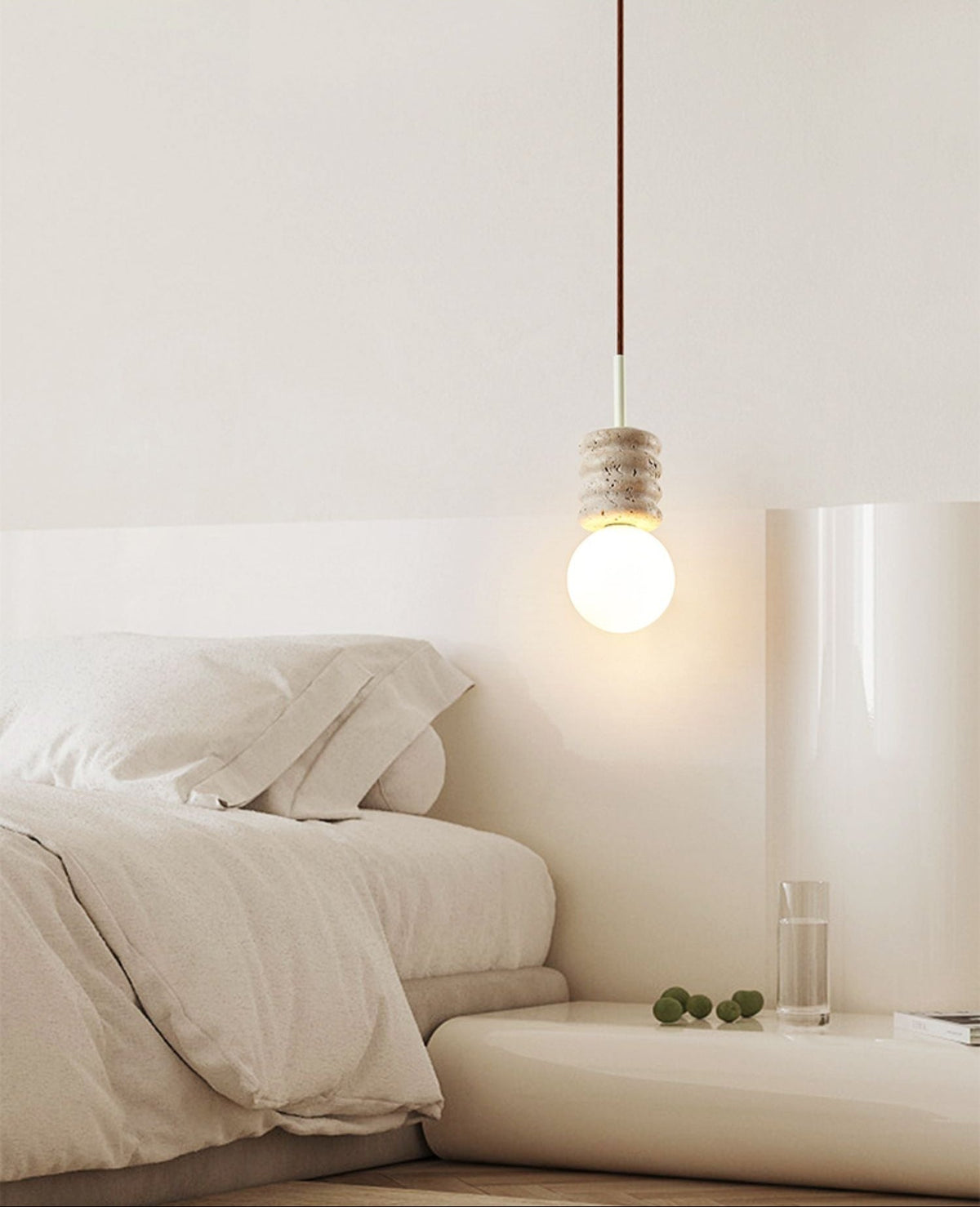 Nererira hanglamp van geel steen