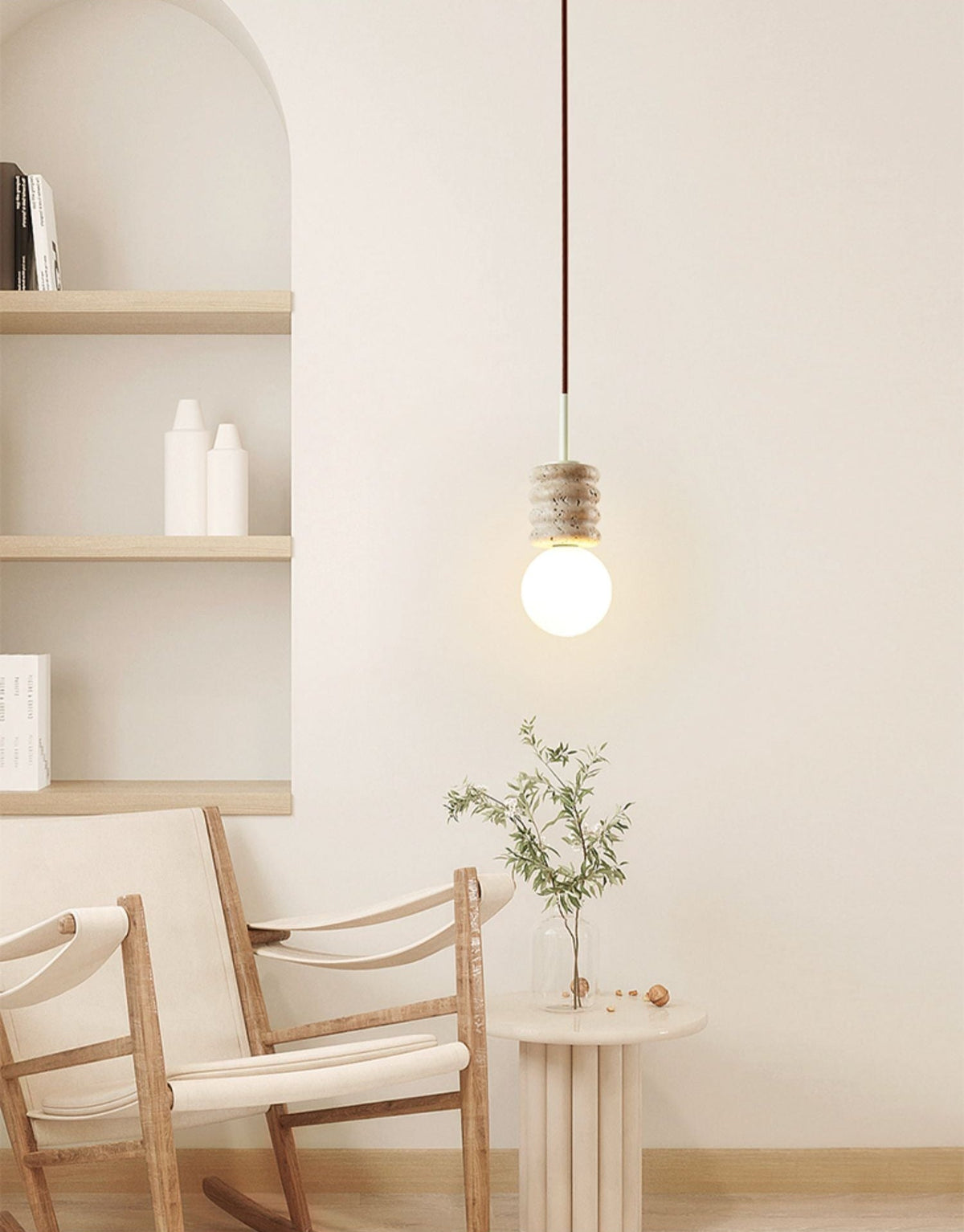 Nererira hanglamp van geel steen