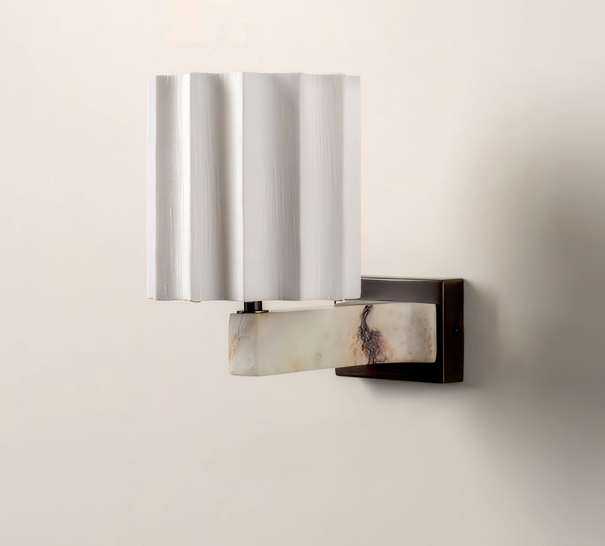 Thylor wandlamp met getextureerde kap