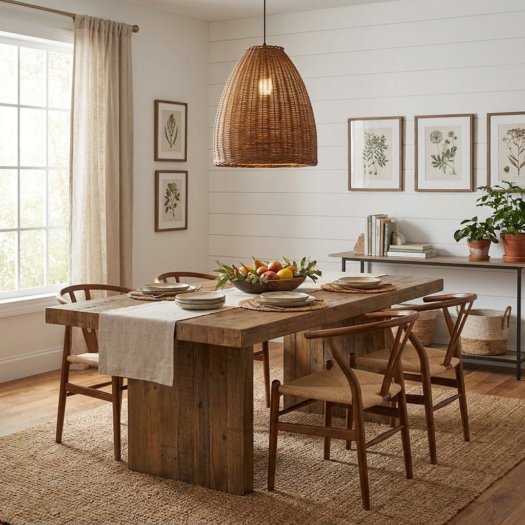 Jarrowcombe Geweven rotan hanglamp