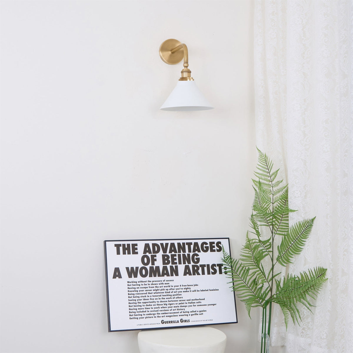 Zaya Minimalistische wandlamp van metaal