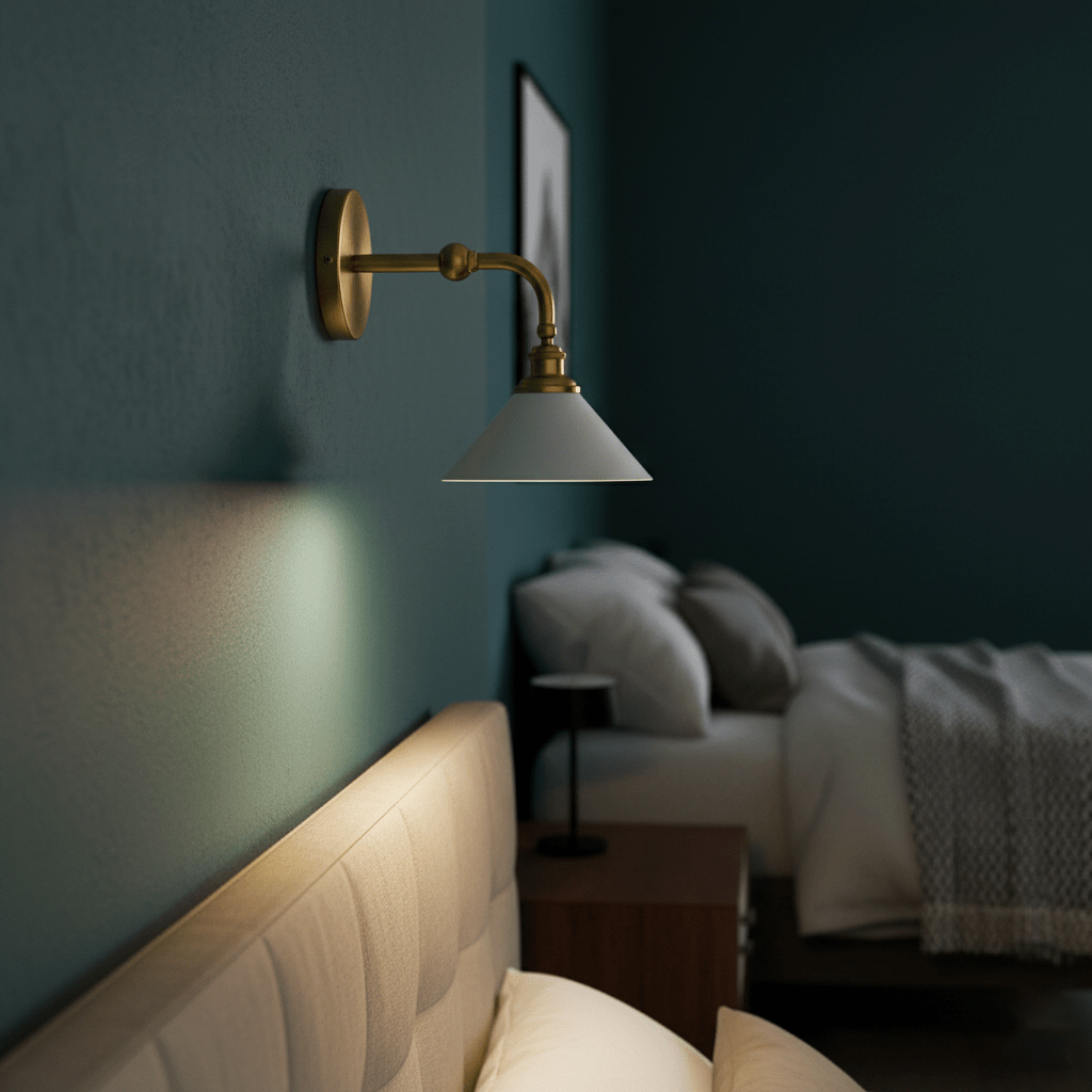 Dina Valerienne Minimalistische hoornvormige metalen wandlamp